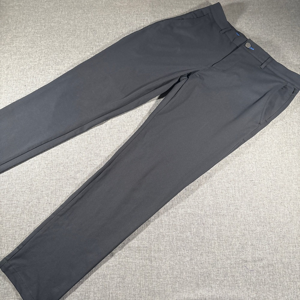 Twillory Performance Trousers Mens 32x32 Black Tailored Fit Stretch Chino Pants
